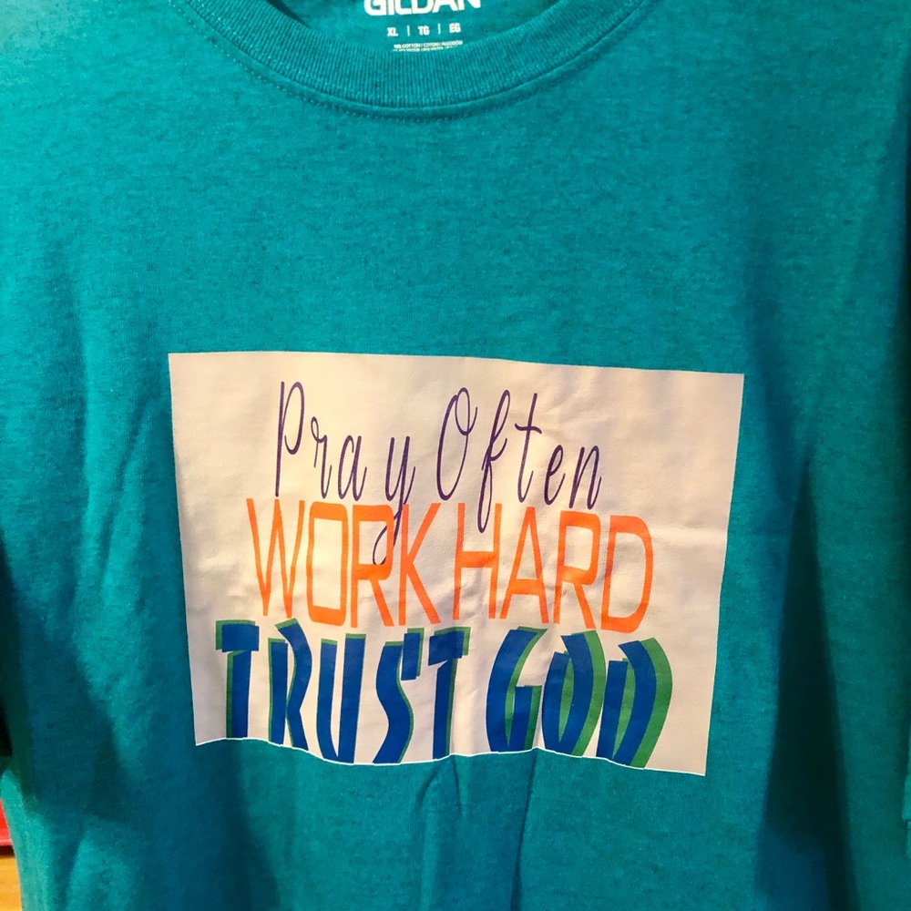 Teal inspirational Tee